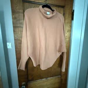 Cupio Soft Peach Cowl Neck Sweater